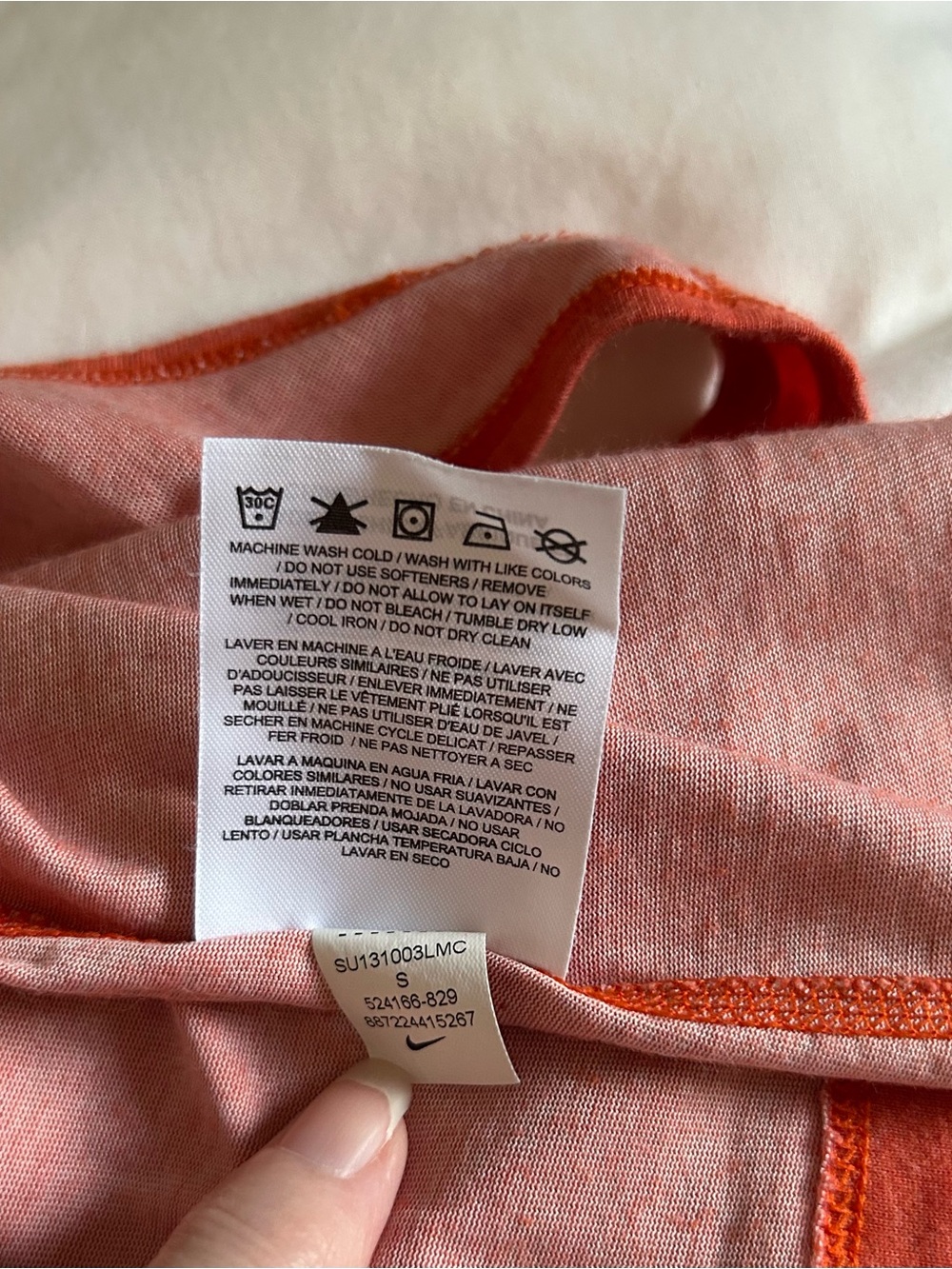 Nike Women's Rust-Orange Racerback Tank - Picture 5 of 5
